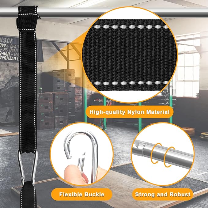 Battle Rope Anchor Strap Kit Accessories for Home Gym Outdoor Muscle Workout Equipment