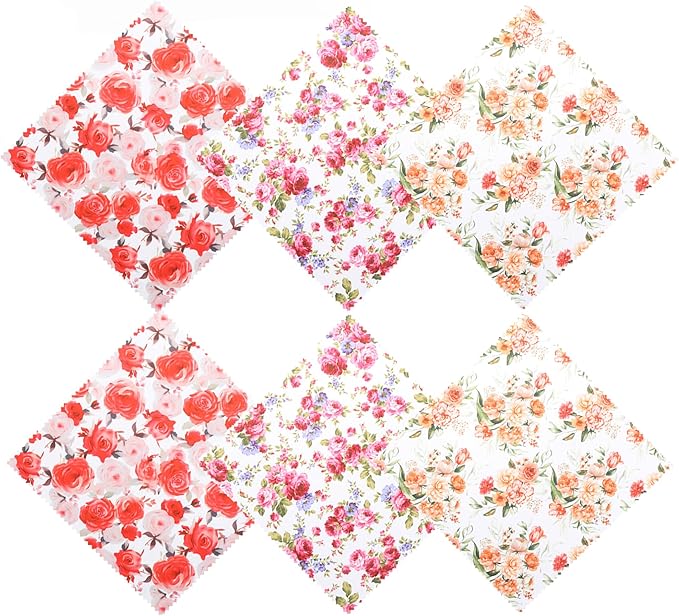 6Pcs Thickened Eye Glass Clean Cloths, Elegant Flower Design Glasses Cleaning Cloth with Iron Box, Reusable Eyeglass Cleaning Cloth for Eyeglasses, Camera Lens, Cell Phones, Laptops