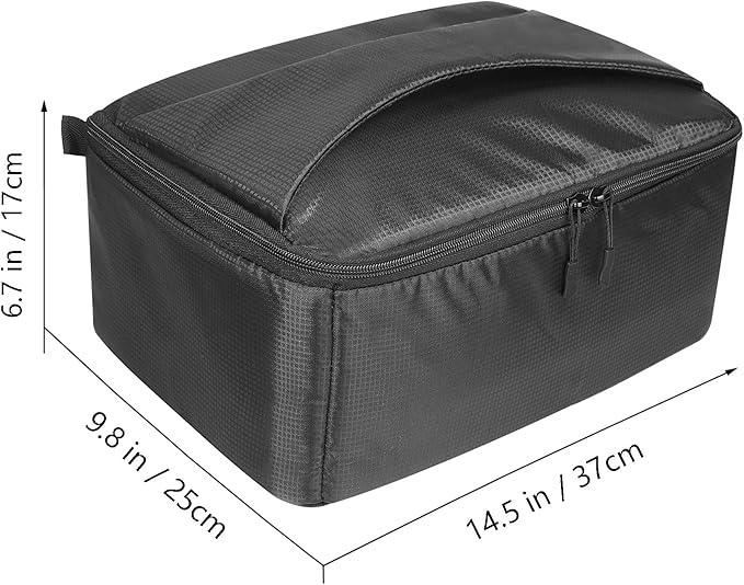 Waterproof Camera Case Bag Insert Partition PaddedAnti-shock Lens Pouch for SLR SLR Canon Nikon Sony Camera Lens and Accessories (Large)