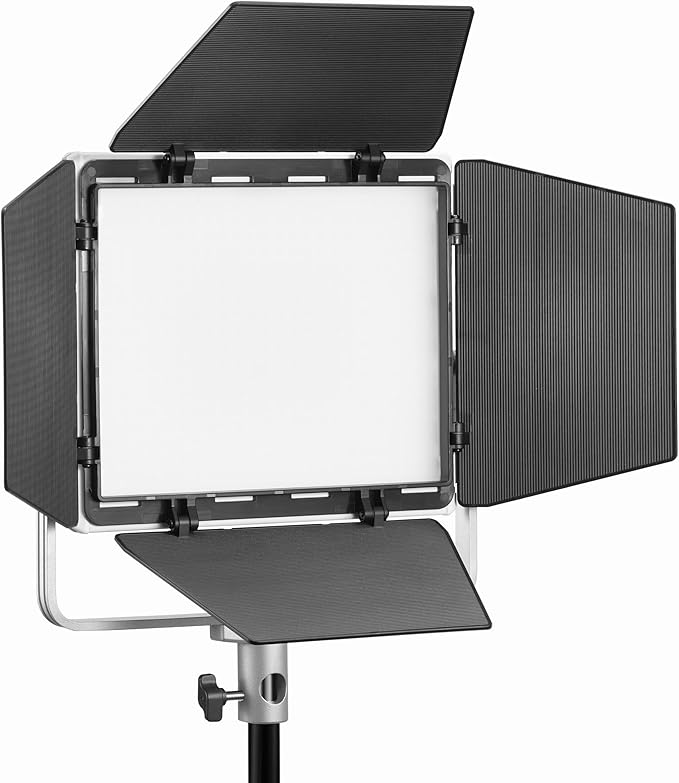 Godox Litemons RGB LED Light Panel 3-Light Kit 36W, 1800–10000K Full Color, CRI 96, App & Onboard Control, NP-F Battery Support, Barndoors & Case for Video, Vlogging, Studio (LP400RK3)