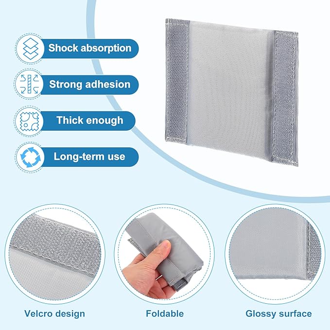 PATIKIL Camera Bag Divider, 2Pcs 4.72"x3.54"x0.31" Shockproof Camera Bag Inserts Separator Pad Protective Lens for Nikon Camera DSLR Protect Bag Organizer Universal Divider Cushion, Gray