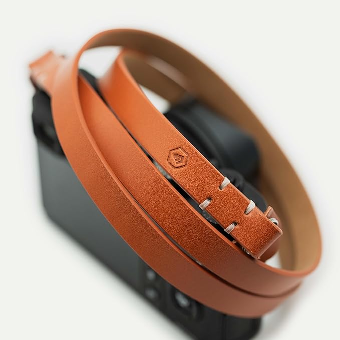 Evergreen Leather Camera Strap – Split Ring, 28" or 38" Compatible with Fuji Sony Nikon Leica Canon