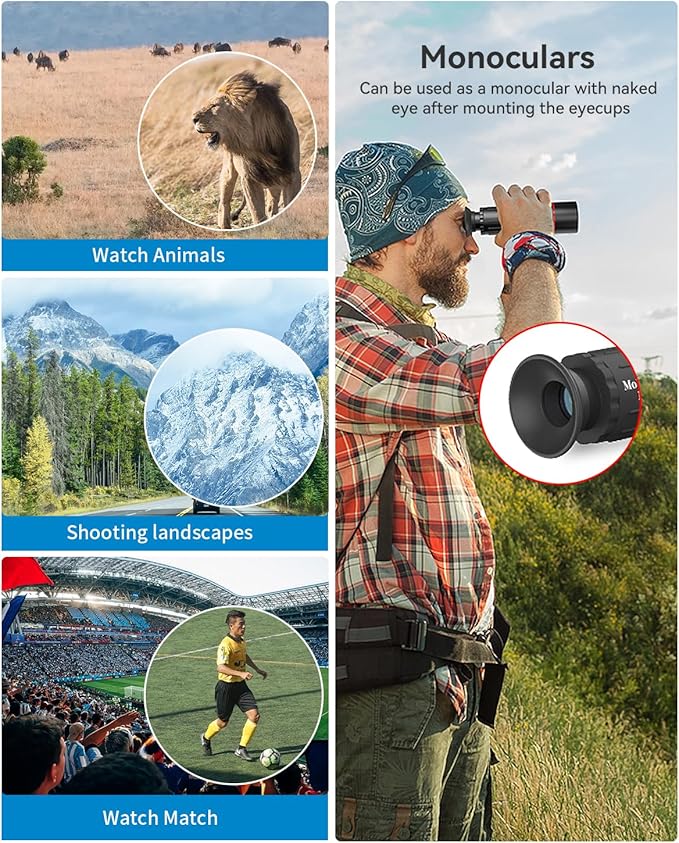 18X Telephoto Lens, Evil eye Hight Power Telephoto Phone Lens with Tripod, Mobile Cell Lens Attachment for Android & iPhone, Samsung and Most Smartphone