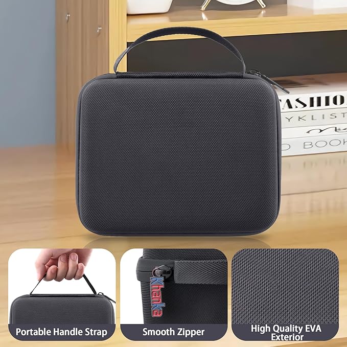 khanka Hard Carrying Case for Polaroid Now 3rd Gen I-Type,Now+ 3rd,Now 2nd,Now+ 2nd Gen,Flip,Originals Now I-Type,Originals Now+,I-2,OneStep+,OneStep 2 Instant Film Camera(Black Case)