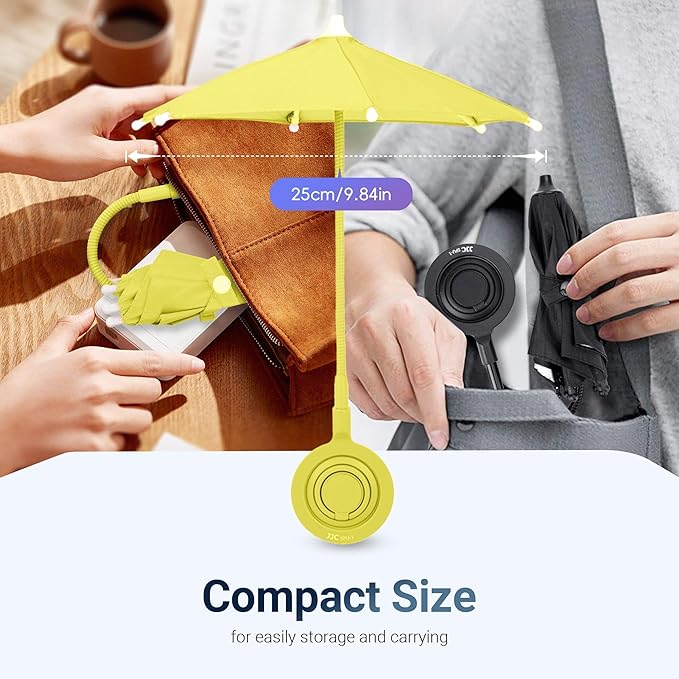 Magnetic Cell Phone Umbrella for Sun,Universal Cute Phone Sunshade Shield Cover with 360°Adjustable & Rotatable Phone Ring,Outdoor Anti-reflective Phone Sun Visor for Magsafe Cell Phone/Android/Kindle