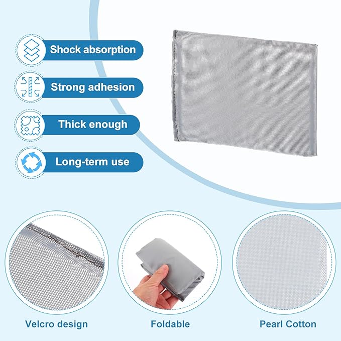 PATIKIL Camera Bag Divider, 5Pcs 6.69"x5.12"x0.39" Shockproof Camera Bag Inserts Separator Pad Protective Lens for Nikon Camera DSLR Protect Bag Organizer Universal Divider Cushion, Gray