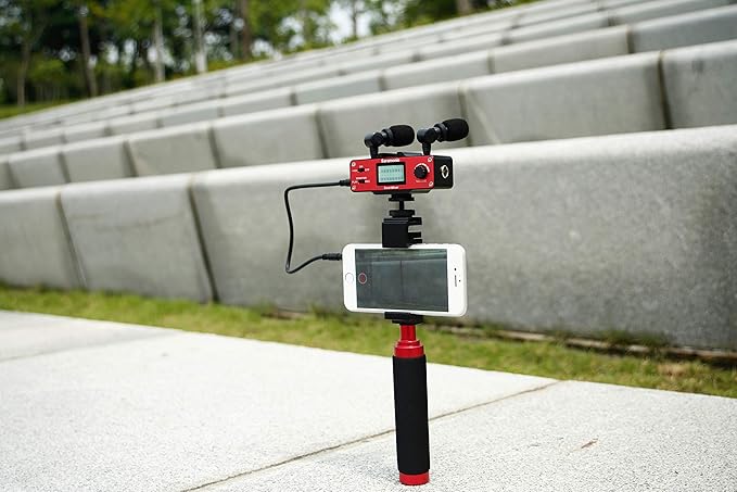Saramonic SmartMixer Professional Recording Stereo Microphone Rig for iPhone and Android Smartphones