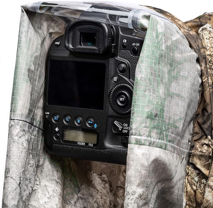 Think Tank Emergency Rain Covers for DSLR and Mirrorless Cameras with 300-600mm f/4 Lens - Large (Realtree APX Camouflage)