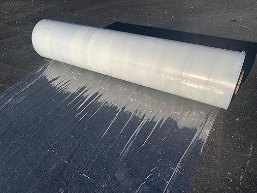 Extra Wide 60 Inch Stretch Wrap | Made in USA | Size: 80 Gauge - 60" x 5000 ft Roll | Cast Film | Industrial Strength - Stretches up to 250% - Sandbaggy (60 inch Wide, 25, Count)