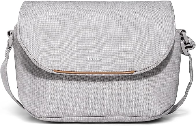 ULANZI 3L Camera Bag, Beige Gray, 9.1x4.3x7.1in, Professional SLR/DSLR Crossbody Shoulder Case for Sony Canon Nikon Mirrorless Cameras, Splash-Proof Polyester Lightweight 235g
