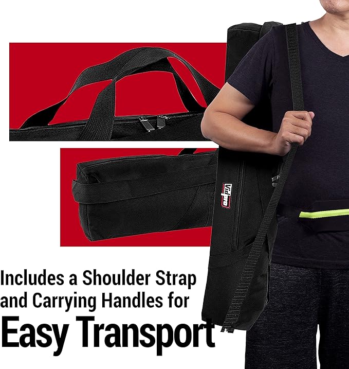 VidPro TC-22 Zippered Carrying Case 22" Long with Shoulder Strap and Carry Handle for Scopes Tripods and Light Stands and Other Equipment