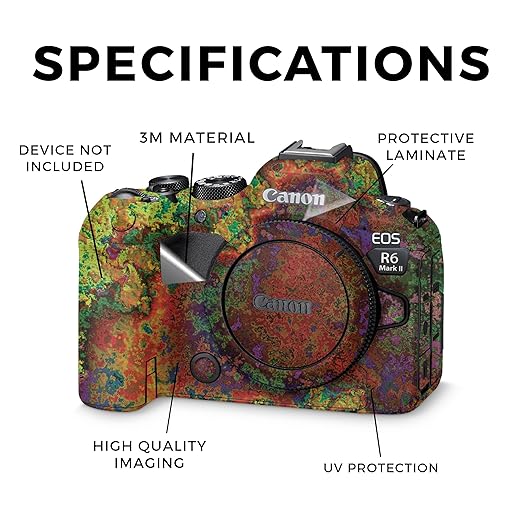 Camera Skin Compatible with Canon EOS R6 Mark II Camera (2022) - Rust - Premium 3M Vinyl Protective Wrap Decal Cover - Easy to Apply | Crafted in The USA by MightySkins
