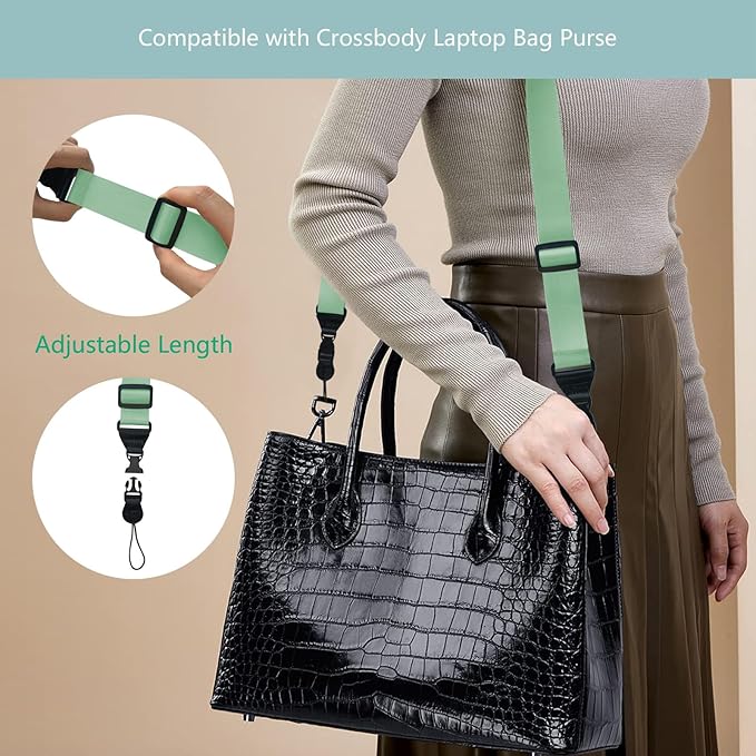 Adjustable Shoulder Strap:Comfortable iPad Strap Nylon Neck Lanyard for iPad/Samsung Tablet Case,Camera Binocular Crossbody Laptop Luggage Bag(Camelid Green)