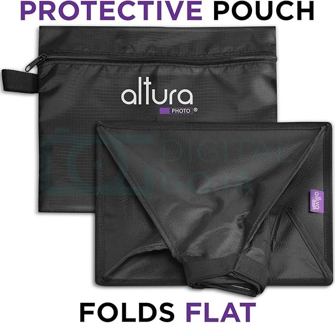 Flash Diffuser Light Softbox 9x7” by Altura Photo (Universal, Collapsible with Storage Pouch) for Canon, Yongnuo and Nikon Speedlight