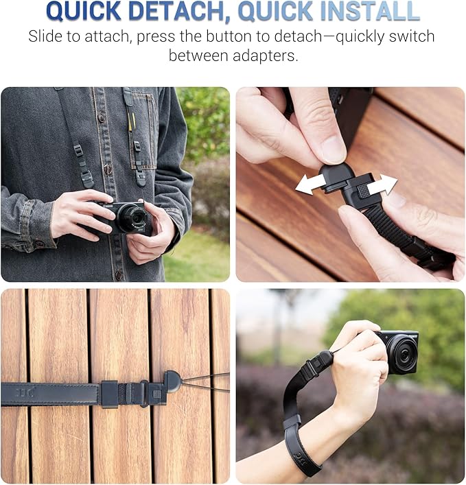 JJC 2Pack Camera Neck Strap Quick Release Buckle Connector for Canon PowerShot G7X Mark III II G5X Mark II Sony ZV-1 RX100 VII VI V IV III Ricoh GR IIIx GR III Leica Q3 Q2 M1 & More Compact Cameras