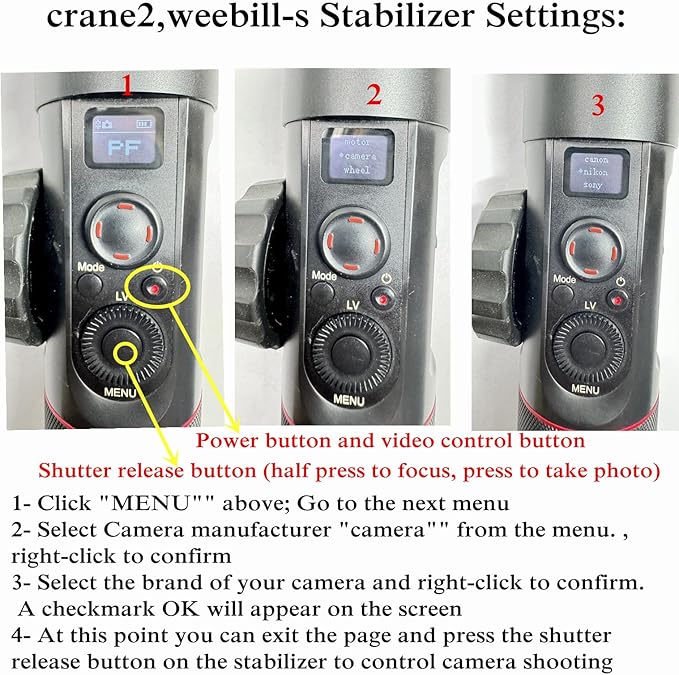 for Panasonic for zhiyun cable gh4 gh5 gh6 gh7 g9 s5 s5ii shutter cable crane2 / Crane-M /CRANE PLUS/crane Stabilizer Camera release cable Take pictures and record videos (micro usb to TRRS2.5 )