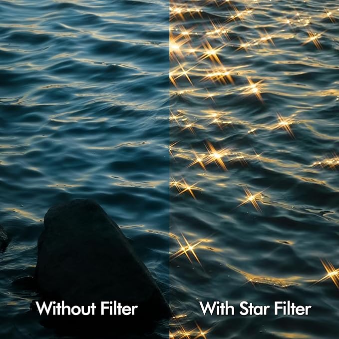 Star Filter 6 Points Starburst for iPhone 17 Pro/PRO MAX,Cell Phone Camera Lens Special Effects Filter (Requires GiAi Magnetic Case - Sold SEPAR)