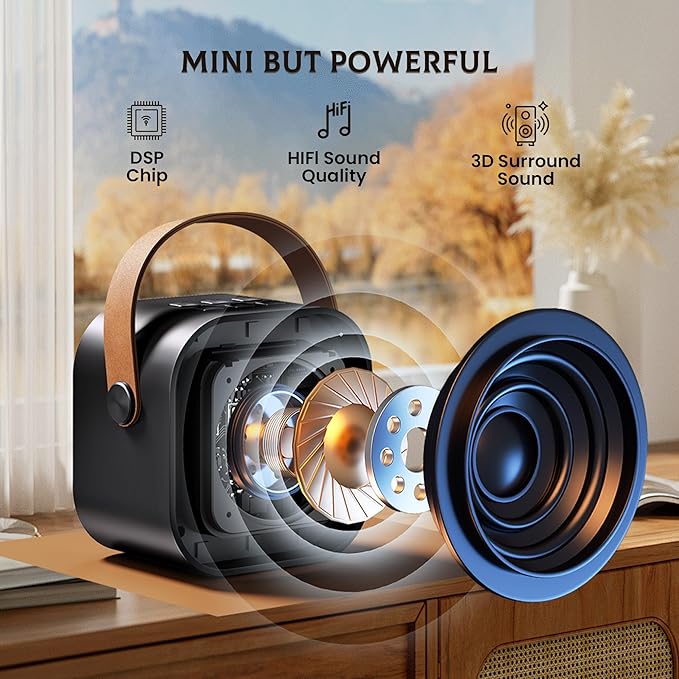 Mini Karaoke Machine for Kids, 2026 TOP Toys Birthday Gifts Ideas for Girls Ages 4, 5, 6, 7, 8, 9, 10, 12+ Years Old, Portable MP3 Player with 2 Wireless Mics for Family Home Party