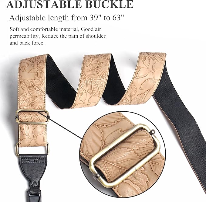 QIELIZI Lifestyle Camera Strap,Vintage Adjustable Vintage Neck & Shoulder Strap for All DSLR Cameras