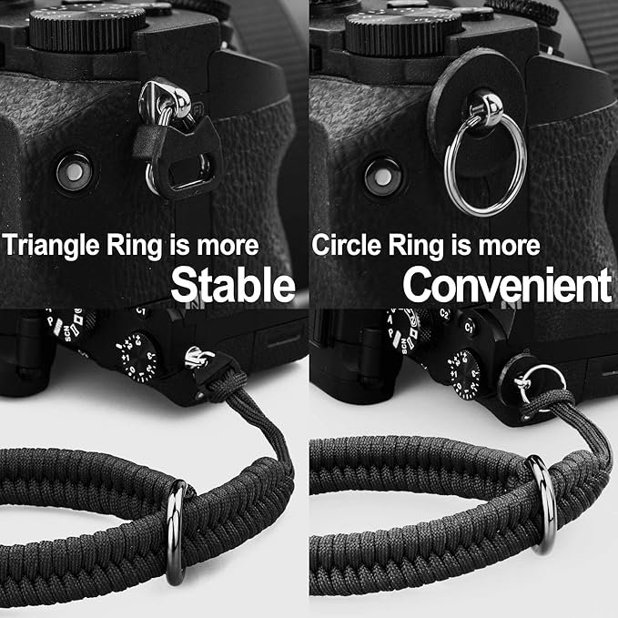 Wrist Strap for DSLR/Mirrorless Camera, Quick Release Hand Strap with Safer Connector (Off-white)