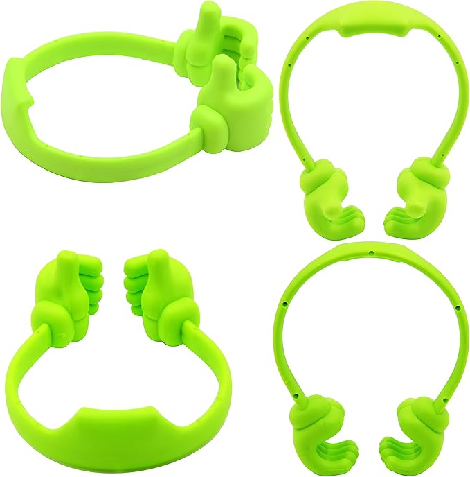 Honsky Cell Phone Stand Holder, Thumbs Up Lazy Phone Stand, Universal Adjustable Flexible, Cute Perfect Valentine's Day Gifts for Him/Her,Gifts for Couples, Compatible with Cell Phones & Tablets,Green