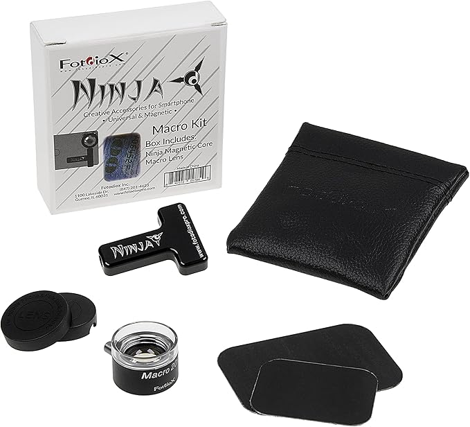 Ninja Macro Kit - Creative Universal & Magnetic Accessories for Smartphones: Ninja Magnetic Core, 20x Macro Lens