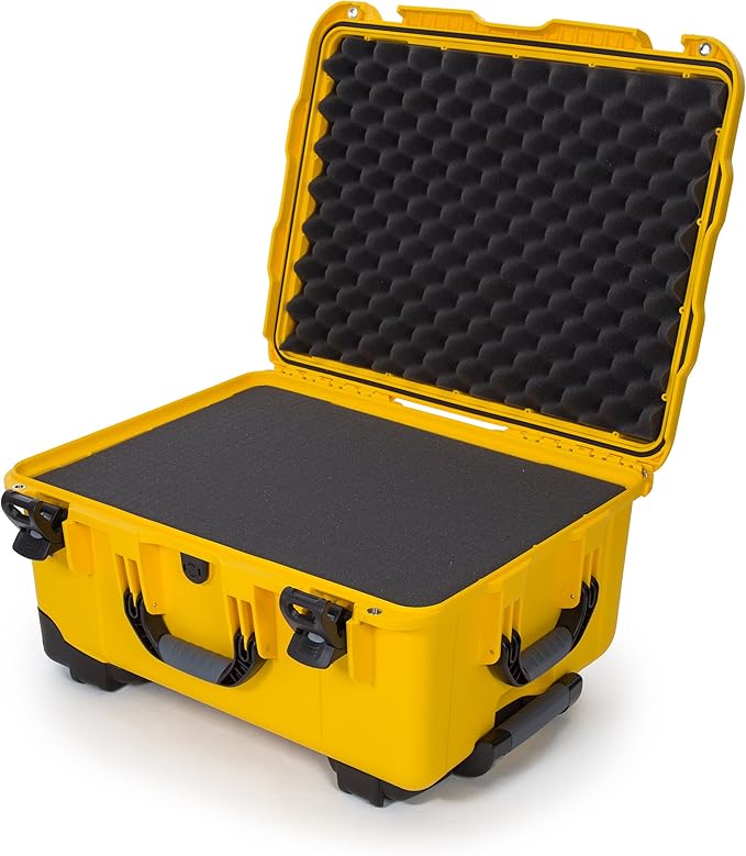 NANUK 950 Waterproof Hard Case with Wheels and Foam Insert - Yellow