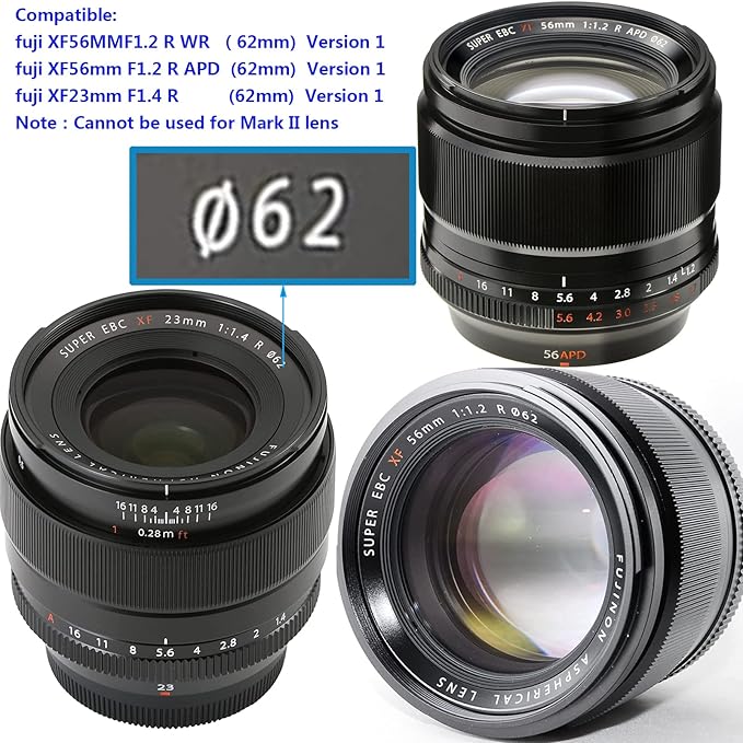 Haoge Bayonet Square Metal Lens Hood with Cap for Fujifilm Fuji Fujinon XF 23mm F1.4 R, XF 56mm F1.2 R, XF 56mm F1.2 R APD on X-Pro2 X-Pro1 X-T2 X-T1 X-T20 X-T10 X-E2S X-A5 X-A20 X-E3 X-H1 as LH-XF23