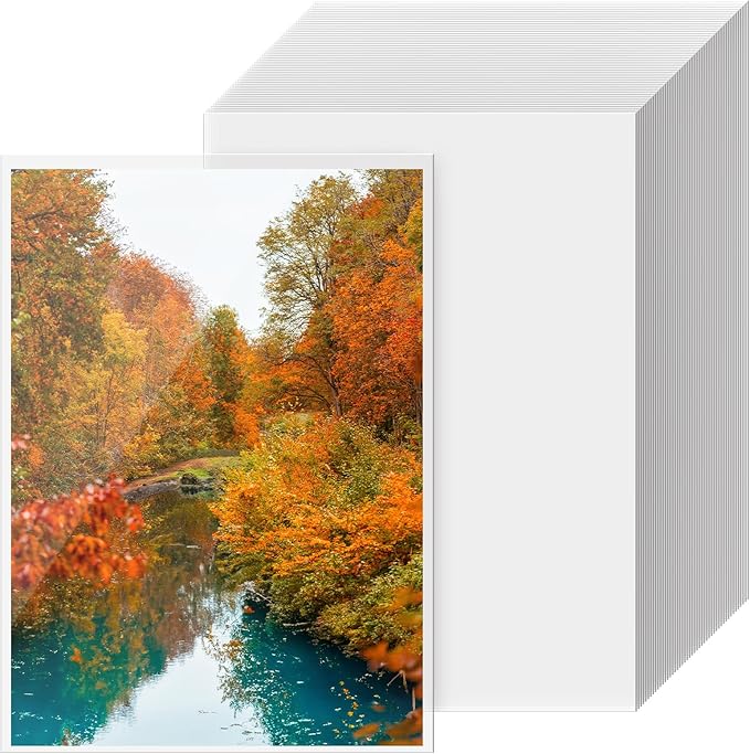 VOKOY 200 Pack 5x7 Photo Sleeves, No Holes Archival Quality Sheet Protectors Clear Top Loading Page Protectors Waterproof Soft Plastic Sleeve for Photos Postcards Pictures Art Prints Recipe Cards