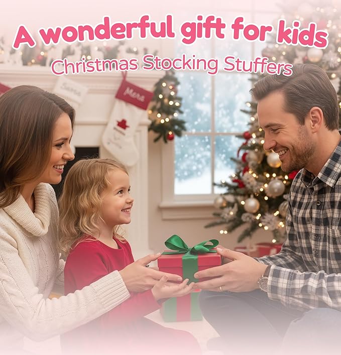 Kids Camera for Girls with Tripod & 32GB Card, 1080P HD Toddler Digital Video Camera, Portable Travel Toy Best Birthday Festival Gifts for Girl 3 4 5 6 7 8 9 10 Year Old