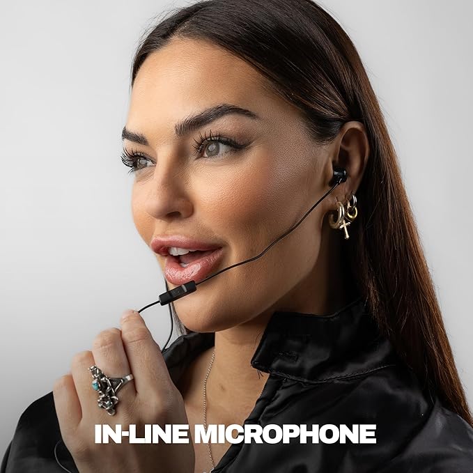 Skullcandy Jib USB-C Wired Earbuds with Noise Isolation, Inline Microphone Call and Track Control for iPhone Android, Ear Gel Sizes Included for Custom Fit - True Black