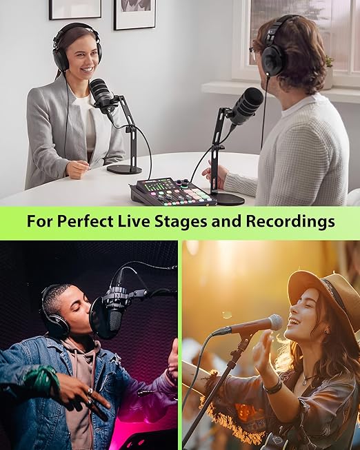 XLR Cables 10ft 2 Pack, Neutrik REAN Gold-Pin Connectors, 21AWG OFC, Kevlar-Reinforced 10X Heavy Duty Nylon Braided, Dual Shielded Noiseless Balanced Microphone Cable for Shure Mic
