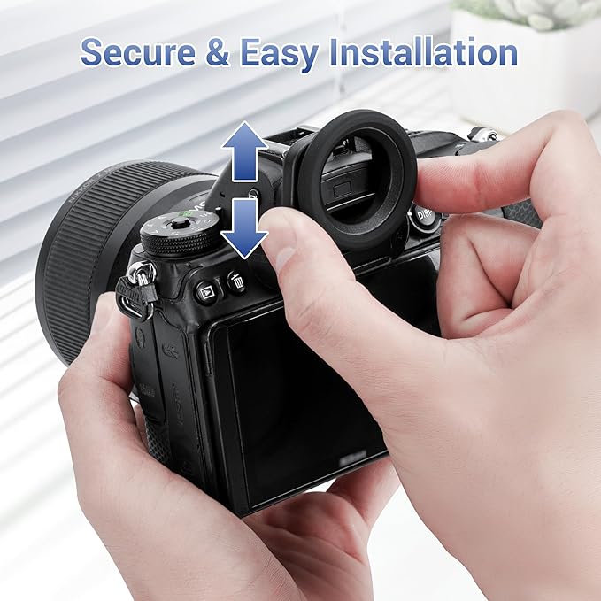 JJC DK-29 Round Eyecup Eye Cup Eyepiece for Nikon Z6III Z6 III Z6II Z7II Z6 II Z7 II Z5 II Z5II Z6 Z7 Z5 Cameras, Soft Rubber Eyecup Viewfinder, Replaces Nikon DK-29 Eyepiece