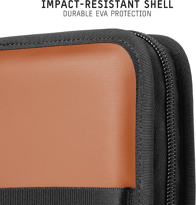 WANDRD Lens Filter Case - Store 4 Filters in Your Camera Backpack or Camera Case, Protect Photography Accessories from Scratches, Dust & Impact Traveling Bag (Sedona Orange)