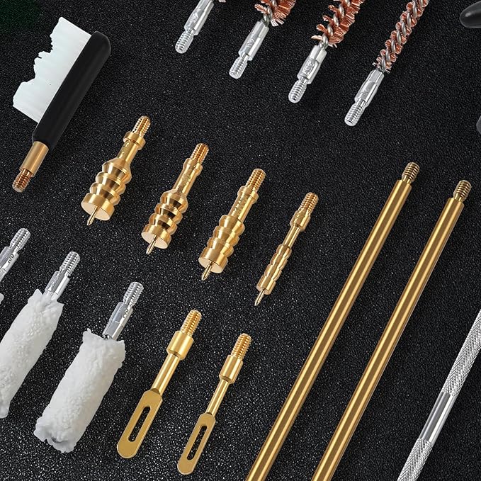 Universal Handgun Cleaning Kit for .22 .357/.38/9mm .40 .45 Caliber Pistol Gun Brush Tools Gun Accessories,Gifts for Gun Owners