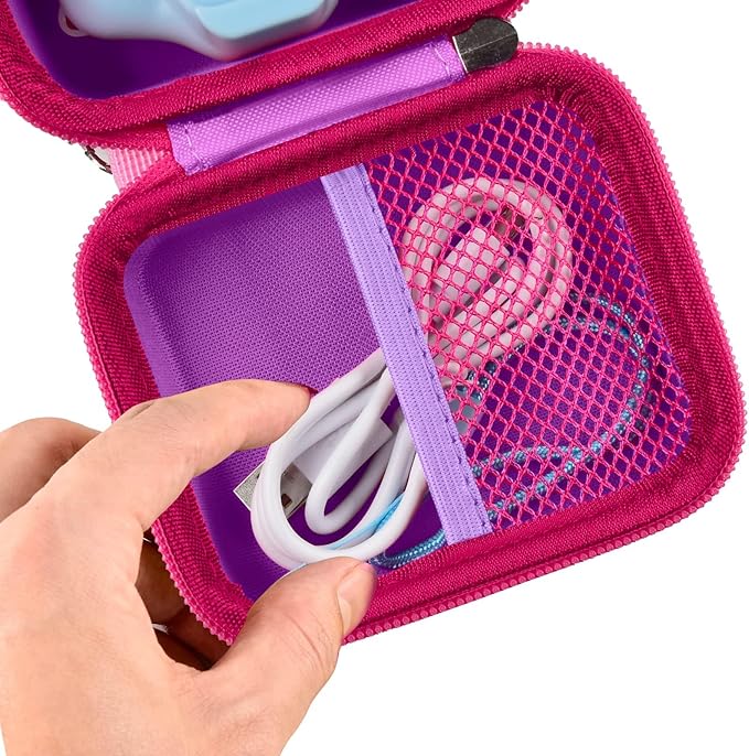 ANKHOH Camera Case for Seckton/for Desuccus/for PROGRACE/for Rindol/for GKTZ/for Dylanto/for GPOSY/for OZMI Kids Digital Camera, Kid Camcorder Storage Box Cable Accessory-Bag Only,Purple