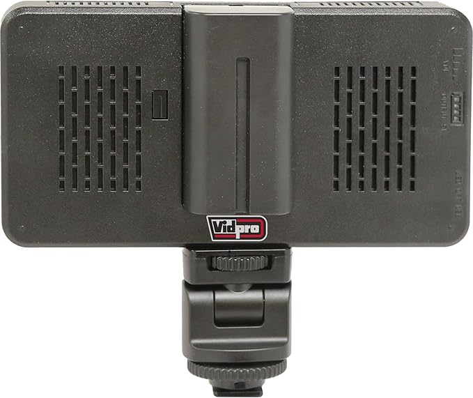 Vidpro LED-230 Photo and Video Light Kit - On Camera Panel LED Light - Adjustable and Dimmable Light Fits Cameras Video Camcorders and DLSR w/Hot Shoe Includes Rechargeable Battery Diffuser and More