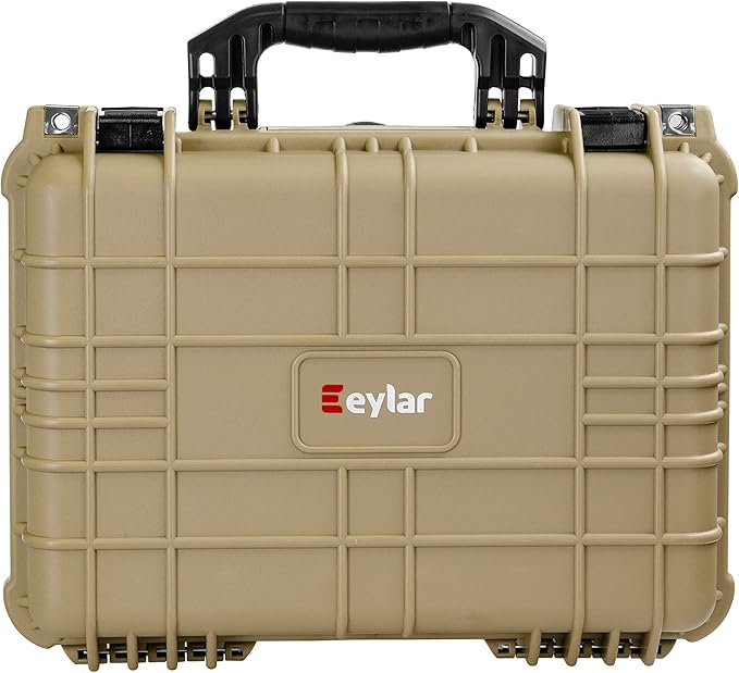 Eylar Hard Gun Case Water & Shock Proof with Foam 16 inch 13 inch 6.87 inch