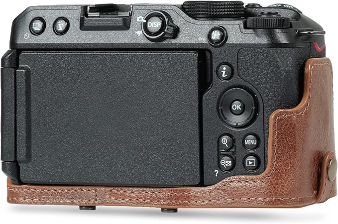 MegaGear Ever Ready Genuine Leather Camera Case Compatible with Nikon Z30 (16-50mm) (Brown)