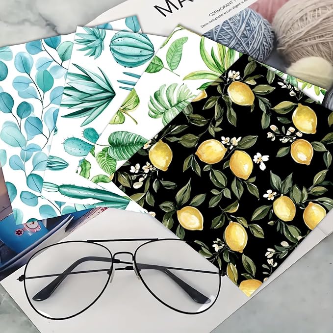 CREATCABIN 6 Pcs Thickened Glasses Cleaning Cloth Leaf Microfiber Cleaning Cloth Multi-Colored Eyeglass Cleaning Cloths Soft Wipes Washable for Reusable Eyeglass Cell Phone Screens Gift 6 x 6 Inch