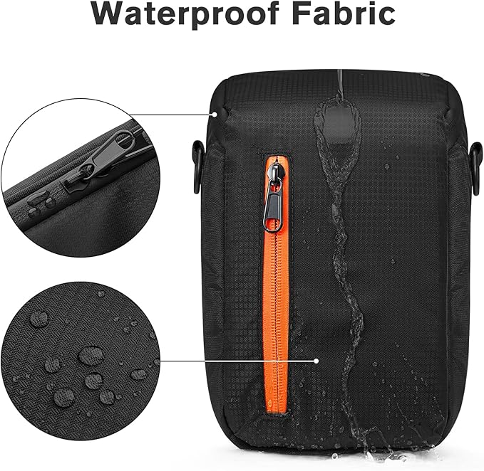 S-ZONE Camera Insert Bag Waterproof Lens Cube Case Compatible with Nikon Canon