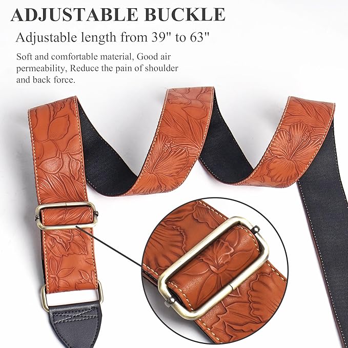 QIELIZI Lifestyle Camera Strap,Vintage Adjustable Vintage Neck & Shoulder Strap for All DSLR Cameras