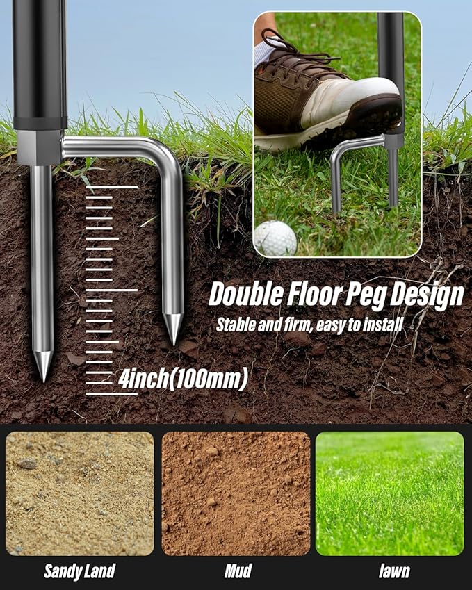 Phone Golf Monopod Selfie Stick for Magsafe, Adjustable Magnetic Golf Phone Holder Stand for Training Aid, Record Swing, Alignment Rod, for iPhone 17 Pro Max 16 15 14 13 12 11, Android All CellPhone
