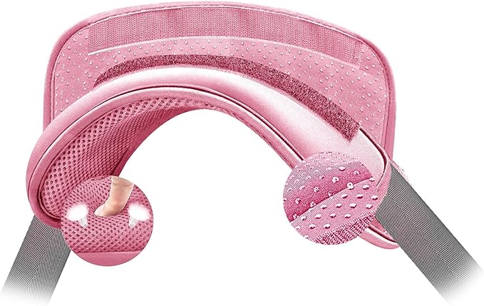 ZINZ Universal Shoulder Pad with Ultra Thick Cushion for Bag Luggage Bag Crossbody, Plus Long & Anti-Slip & Breathable,Pink