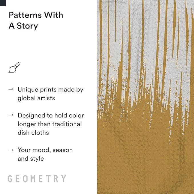 GEOMETRY Kitchen Dish Cloths - Quick Dry Dishcloths for Kitchen - Premium Dish Rags with Geoweave - 3-Pack Set This and That