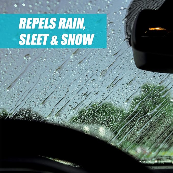 Invisible Glass 92184-2PK Premium Glass Cleaner with Rain Repellent for Exterior Automotive Glass and Windshields to Shield Against Rain, Snow, and Sleet, 22 Fl Oz, Pack of 2