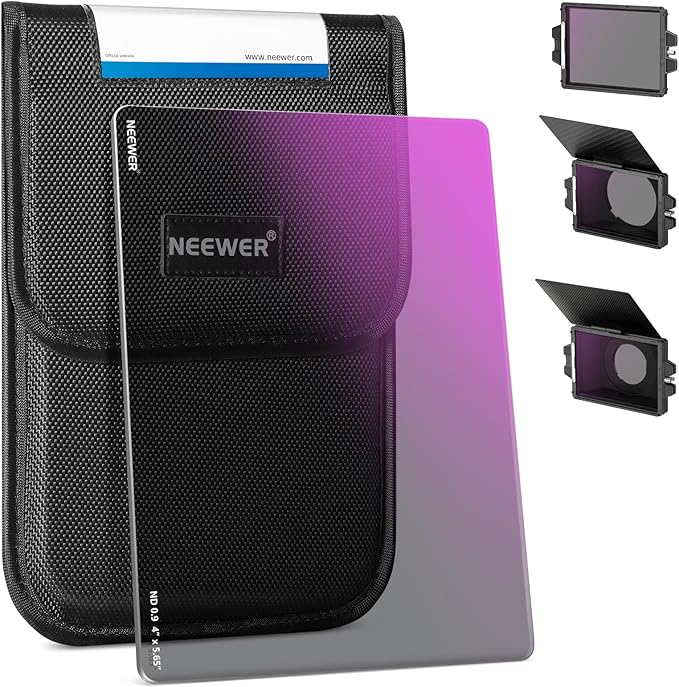 NEEWER ND0.9 (3 Stops) Square ND Filter, 4"x5.65" Dual Sided 30 Multi Nano Coated Cinema Neutral Density Filter for NEEWER Matte Box Compatible with Tilta Compatible with SmallRig