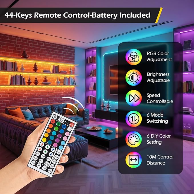 Dyna-Living LED Storefront Lights 40FT Commercial RGB Window Lights for Store Front Decorative 80PCS 3-LED 5050 SMD RGB Module for Signs IP65 Waterproof Strip Light for Business (4 Packs-White)