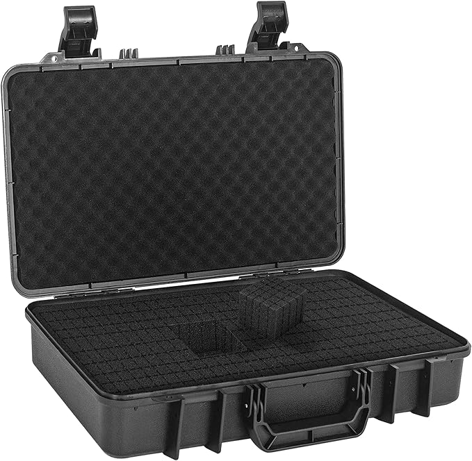 ITHWIU Protective Hard Case Shockproof Water-resistant with Customized DIY Foam Insert fit for Camera, etc, 17.3 X 11.5 X 4-Inch