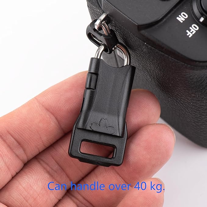 6 Piece Ring Clip, Camera Strap Quick Release Kit - Neck Strap and Wrist Strap Quick Release.
